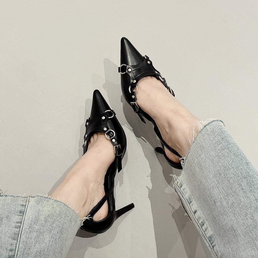 Giày Cao Gót 3.94 Inches Mũi Nhọn Thời Trang Cho Nữ