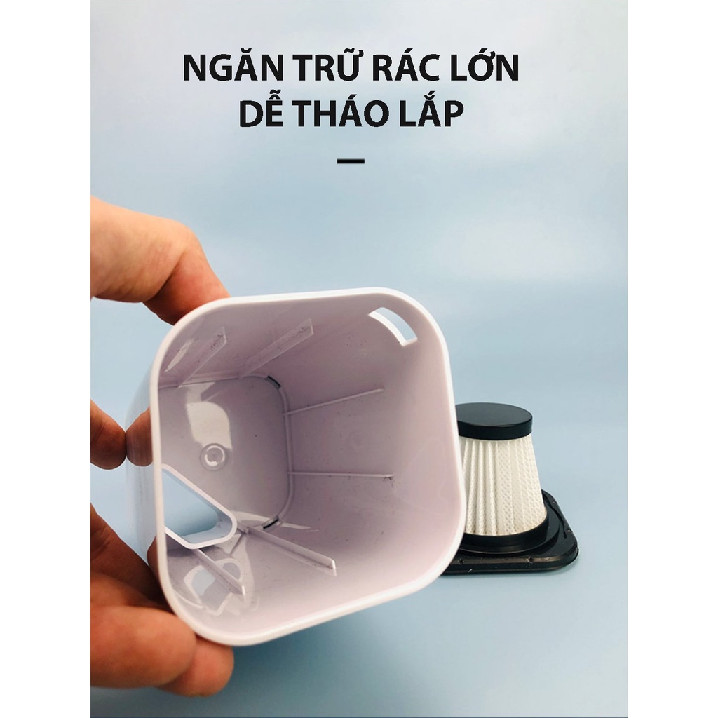 Máy hút bụi nội thất Ôtô, lực hút mạnhh mẽ, nhỏ gọn tiện dụng, nhiều đầu hút, hút được mọi góc cạnh nội thất ôtô