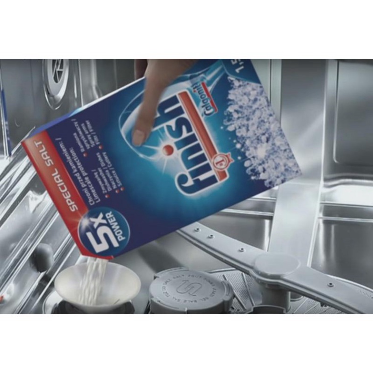 Combo Bột rửa bát Finish 2,2kg và muối làm mềm nước finish 1,2kg dùng cho máy rửa chén ly nhật loại nhỏ và máy to