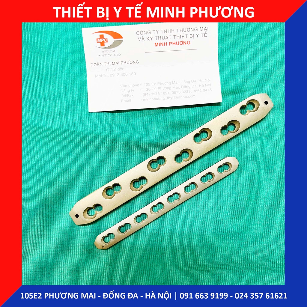 Nẹp khóa 8 lỗ titan các loại