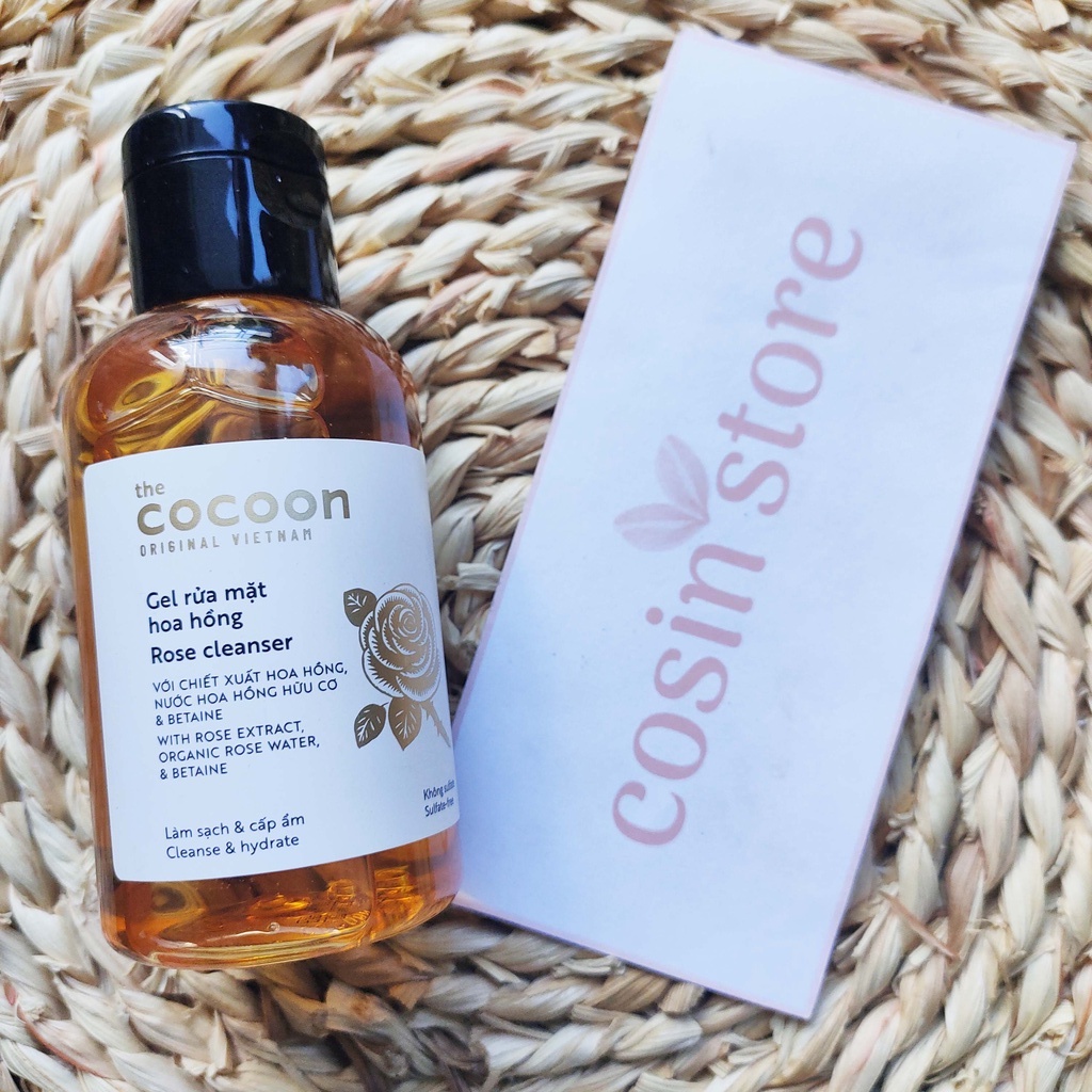 Gel Rửa Mặt Hoa Hồng Cocoon 140ml Cosin Store