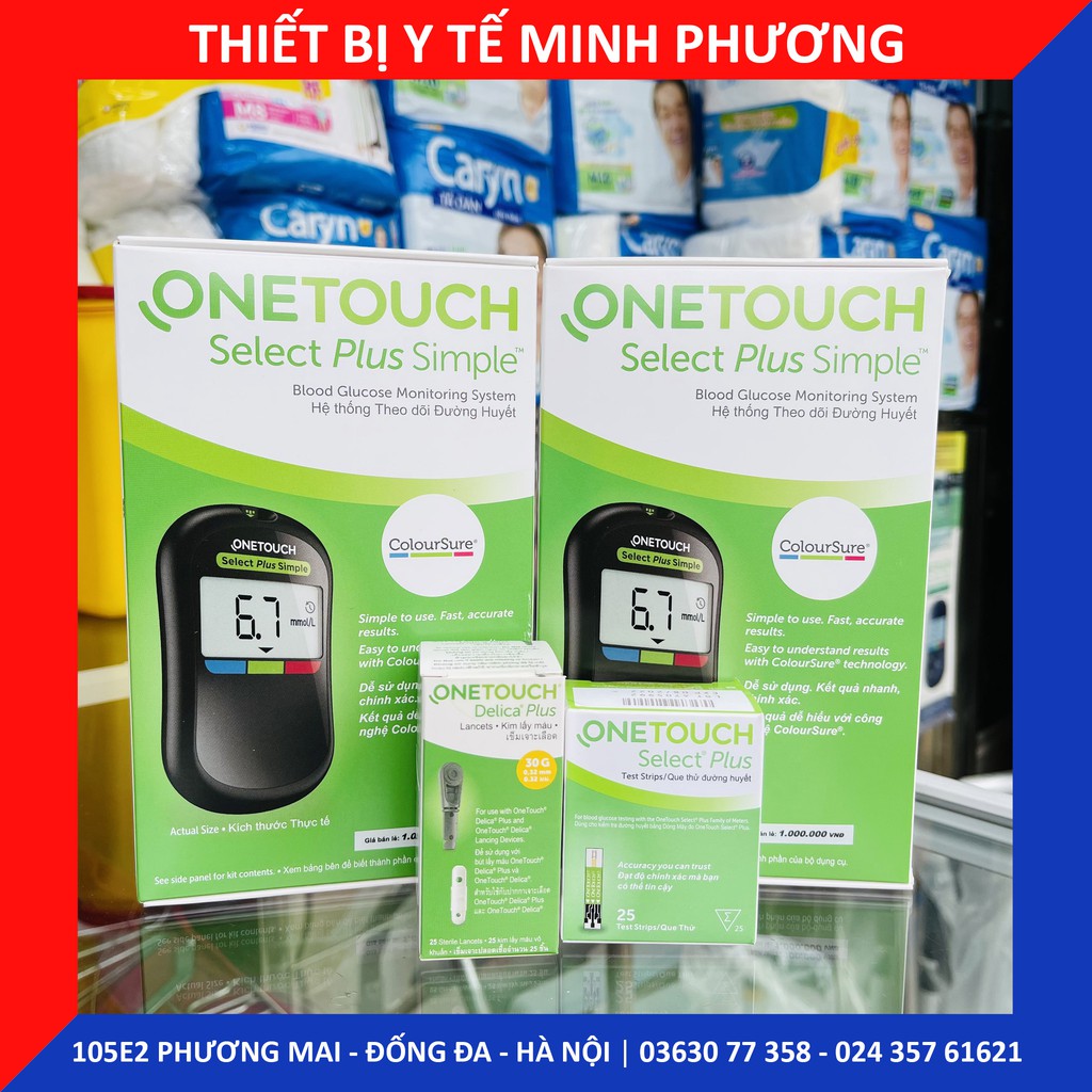 [CHÍNH HÃNG] Máy đo đường huyết ONETOUCH Select Plus Simple