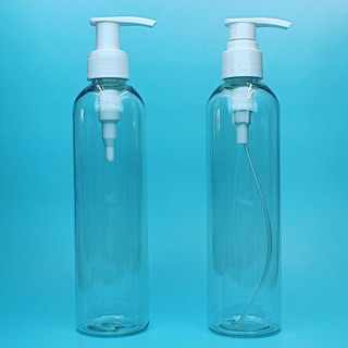 Combo 10 chai nhựa PET trong suốt 250ml - đựng mỹ phẩm, thức uống, gel các loại...