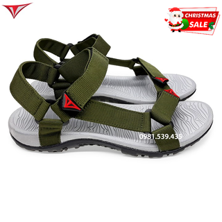 [Fullbox] Dép Quai Hậu Sandal Việt Thủy Hai Quai Chéo Nam Xanh Rêu - VT8
