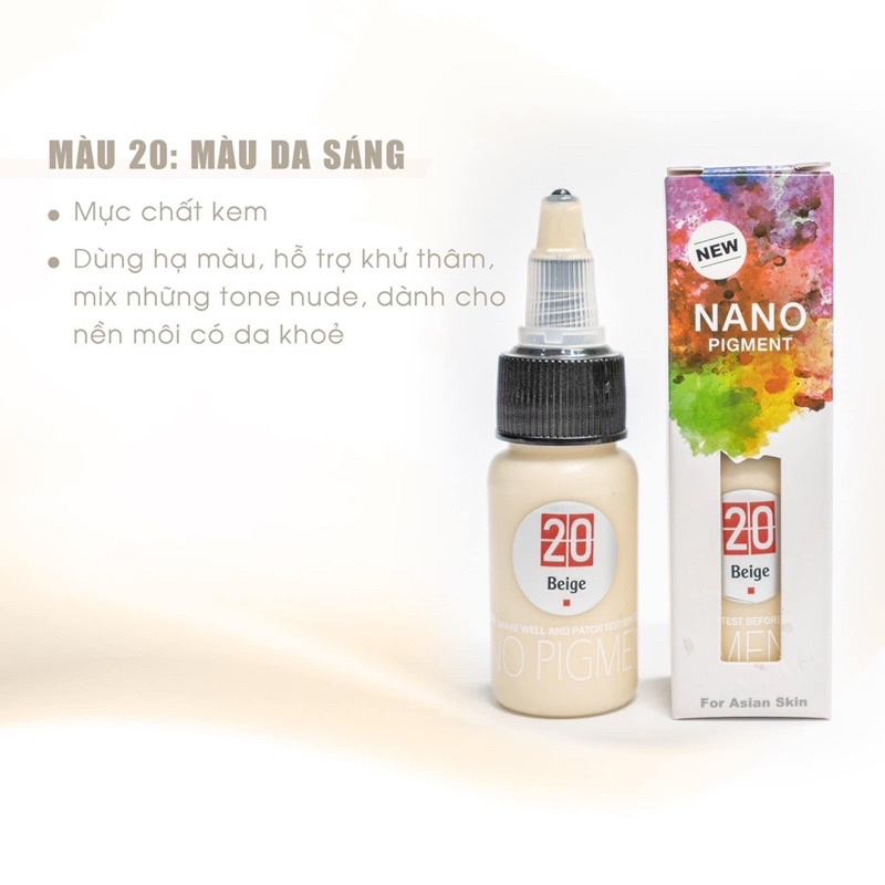 Mực Phun Mày Môi Nano Bella