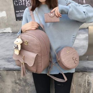 Set 3 balo gấu trắng về hàng