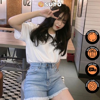 Áo Thun Nữ 🌹 Áo Phông Trắng Trơn 100% Cotton