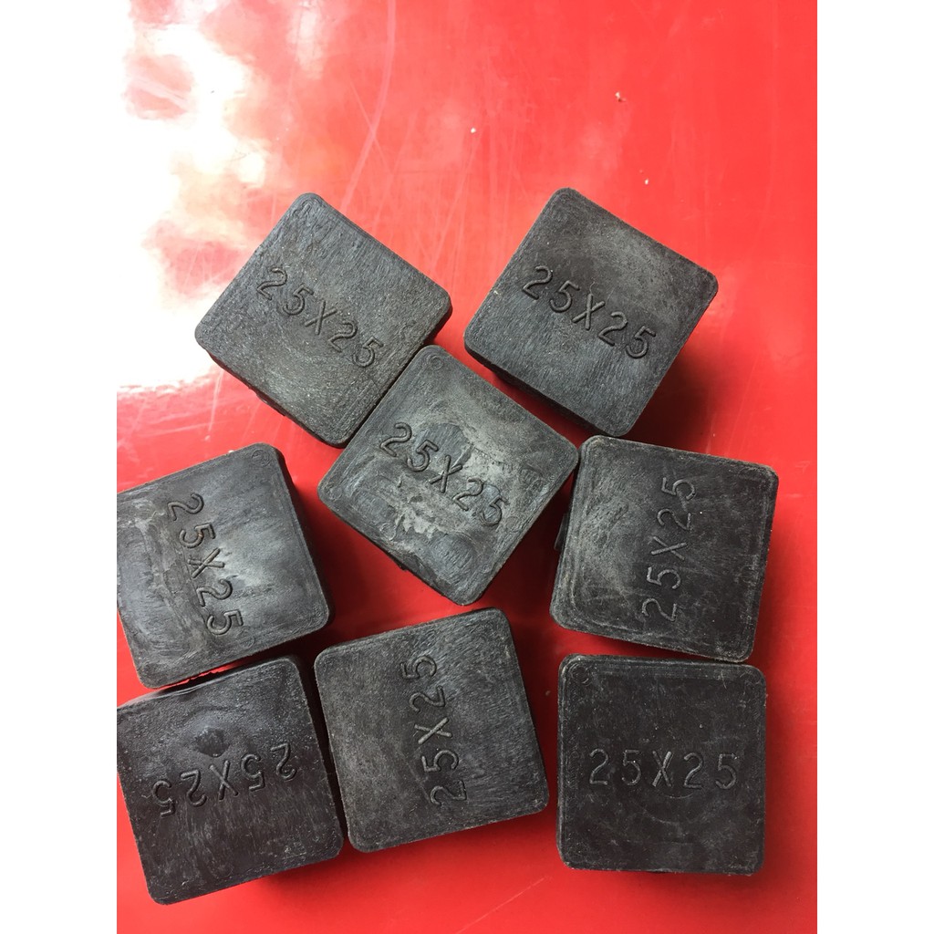 Bộ 32 Nắp bịt ngoài nhựa cho sắt hộp vuông 25x25mm; Nắp chụp nhựa; nút bịt nhựa; đầu chụp nhựa