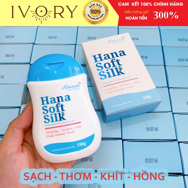 10 Hộp Hana Soft Silk CHÍNH HÃNG 💖BUÔN SỈ💖 Dung Dịch Vệ Sinh Nữ Hanayuki Làm Hồng Vùng Kín Sạch Thơm Khử Mùi Giảm Ngứa