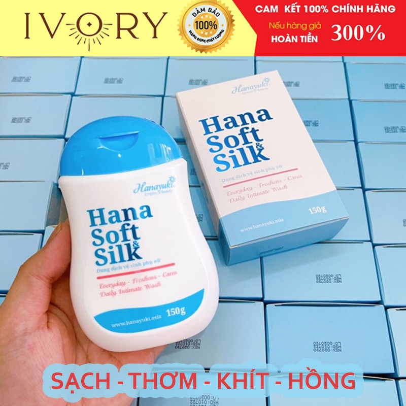 Hana Soft Silk Dung Dịch Vệ Sinh 💖CHÍNH HÃNG💖 Vệ Sinh Phụ Nữ Hanayuki Làm Hồng Sạch Thơm Vùng Kín Khử Mùi Giảm Ngứa