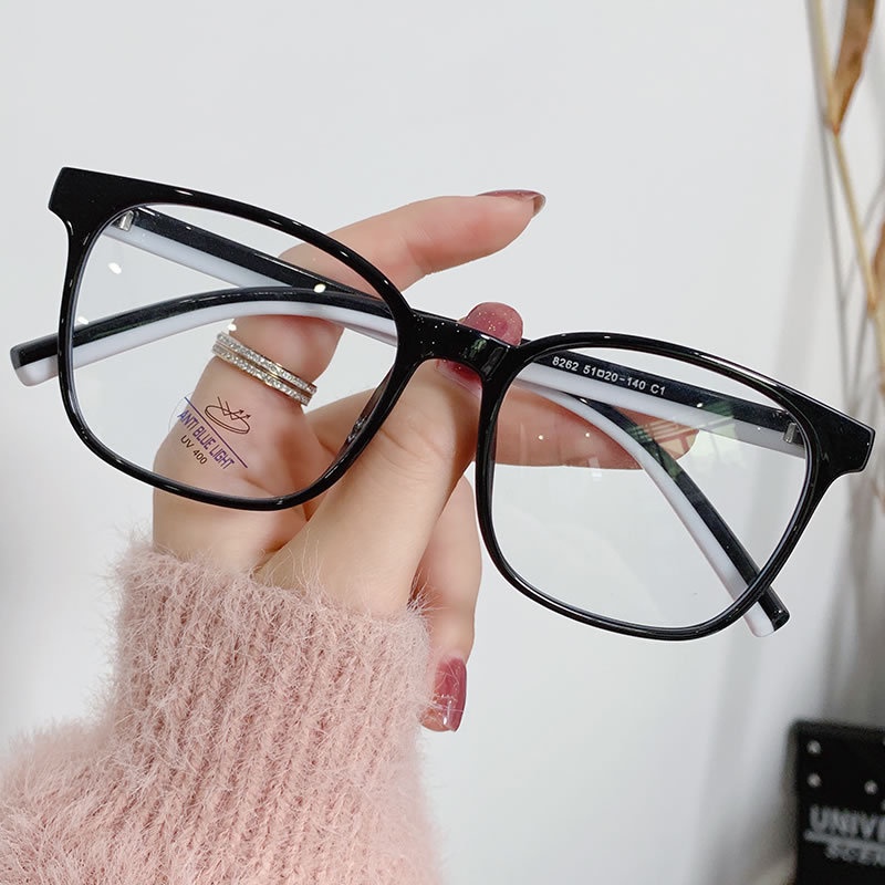 Mắt kính cận VIENDO gọng dẻo vuông tròng đổi màu chống ánh sáng xanh thời trang cho nam nữ