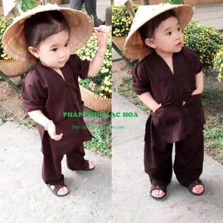 đồ lam đi chùa mẹ bé