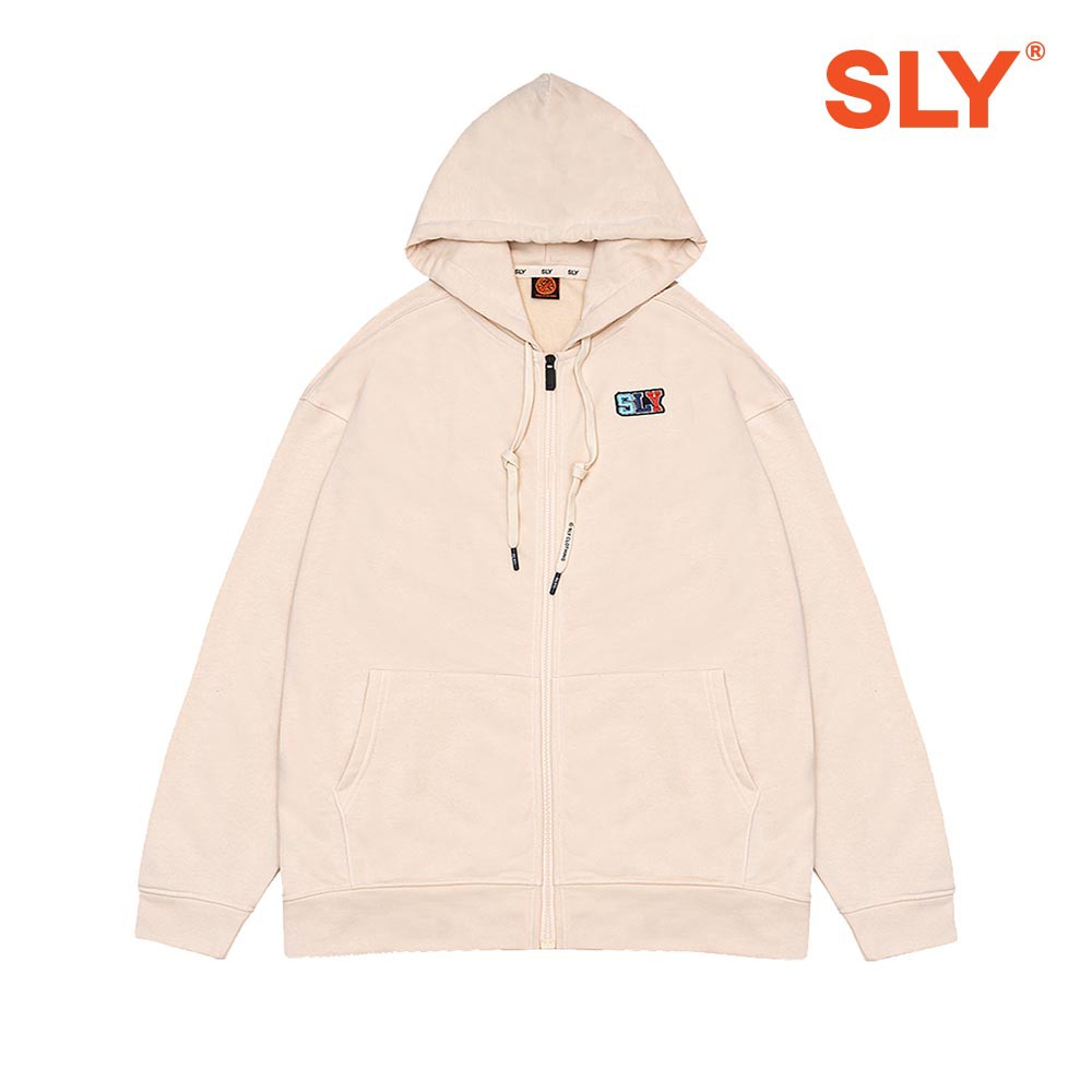 Áo Hoodie Nỉ Chân Cua SLY Sticker màu Tan