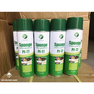 Keo dạng xịt chuyên dụng PJ – 77 dán xốp cách nhiệt, dán sàn đa năng giá rẻ