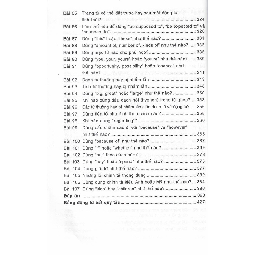 Sách - Các Lỗi Thường Gặp Trong Tiếng Anh