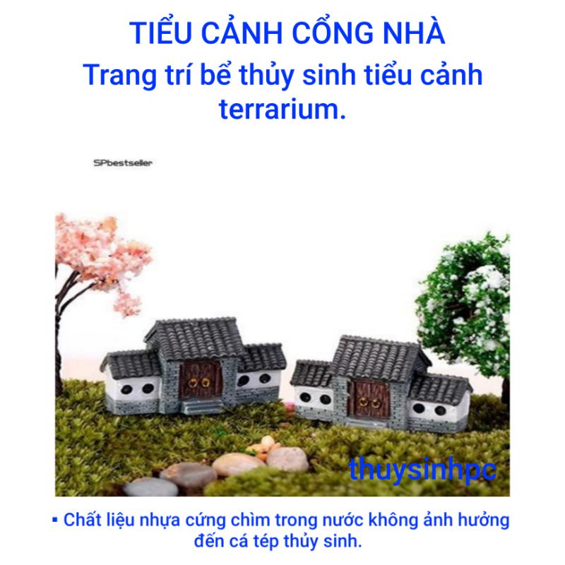Ngôi nhà cổ tích trang trí bể thủy sinh cá cảnh