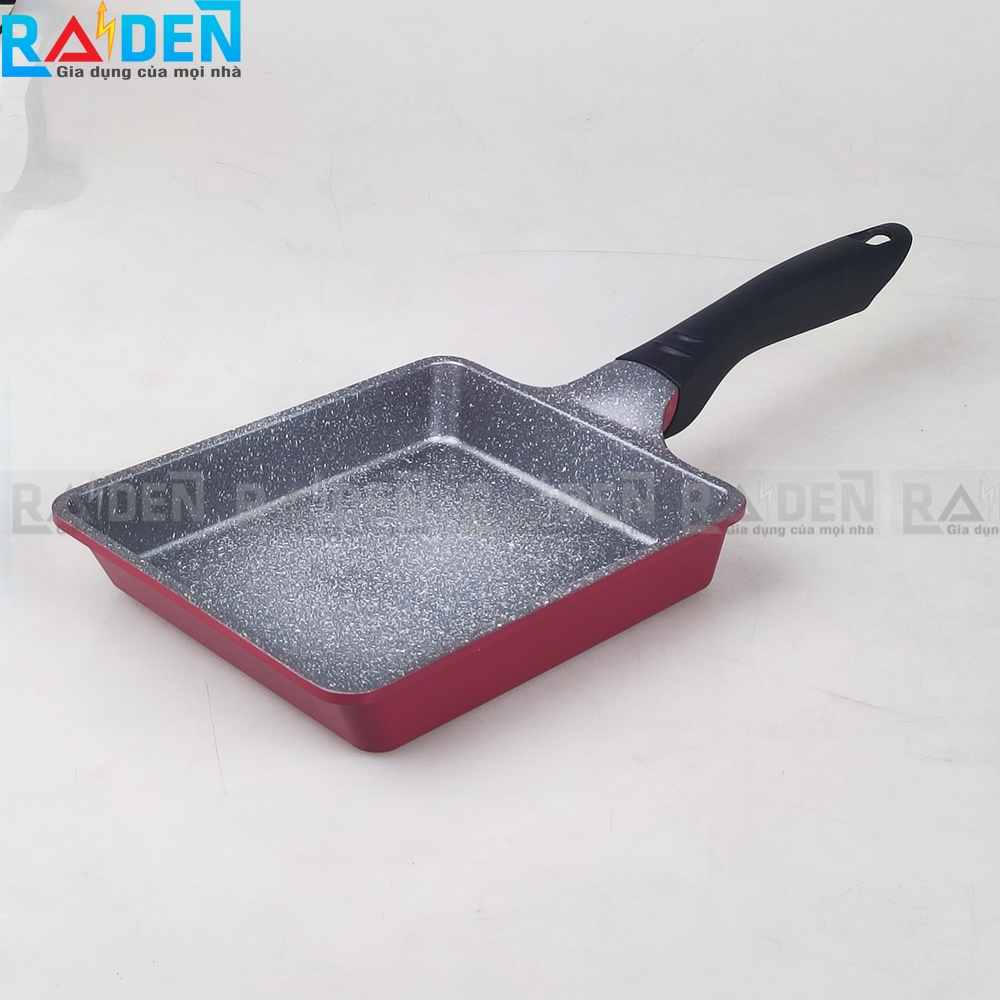 Chảo vuông làm bánh chống dính vân đá Greencook GCS01-1618 dùng được trên bếp từ - Màu ngẫu nhiên