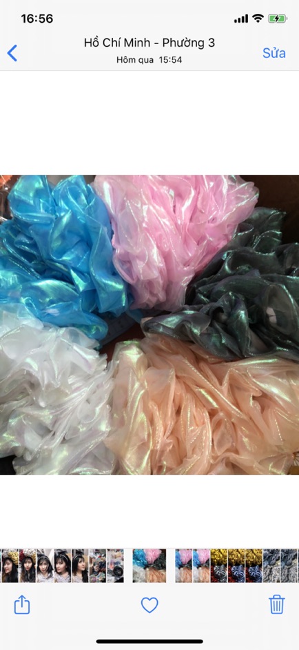 Cột tóc scrunchies dễ thương màu trơn