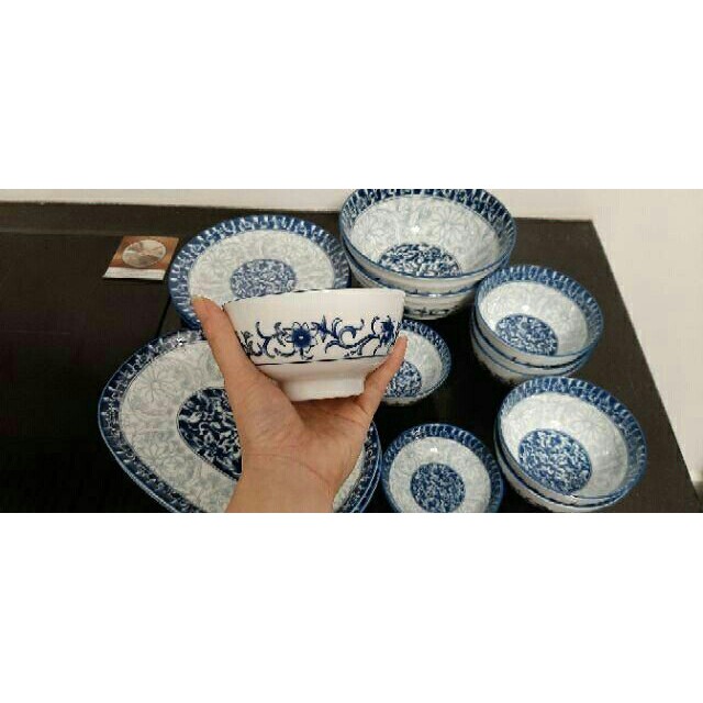 Bộ Bát Đĩa Vân Cổcao cấp,họa tiết cổ điển,độc lạ,dùng được lò vi sóng,máy rửa bát,đóng hàng rất cẩn thận
