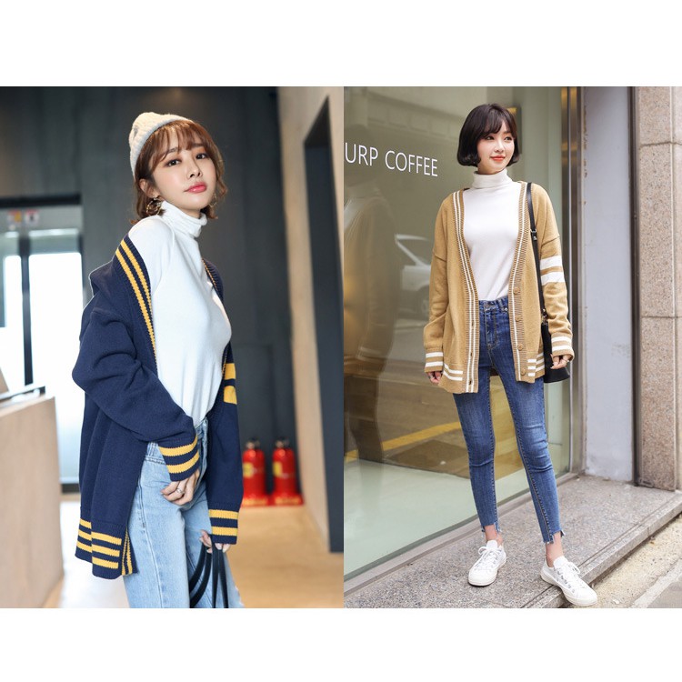 Áo khoác len mỏng Cardigan Korea - 1479