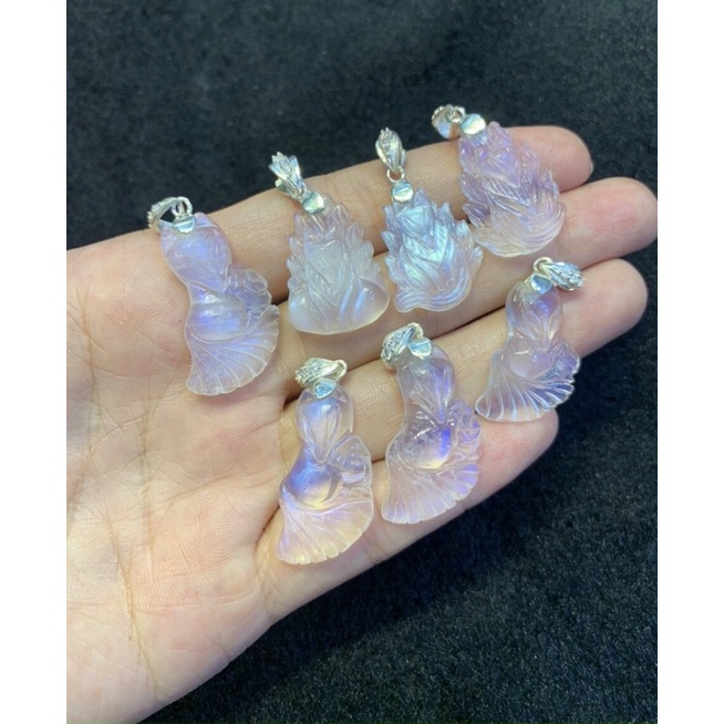 Mặt dây chuyền đeo cổ Hồ Ly chúa đá mặt trăng Moon cho đường tình duyên may mắn 🍀