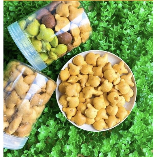 Bánh gấu mix vị thơm ngon giòn không hôi dầu hũ 400gr