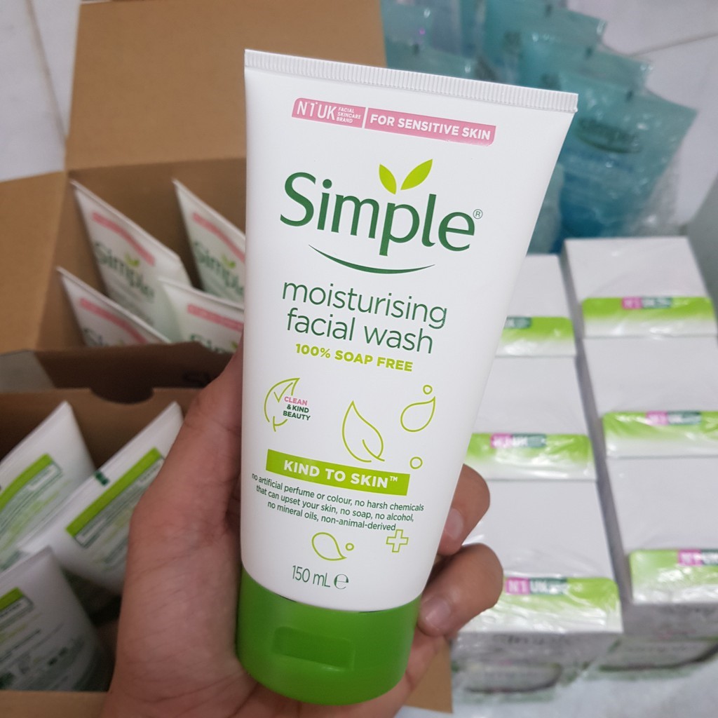 Sữa Rửa Mặt Dạng Gel Simple Kind To Skin Refreshing Facial Wash Gel