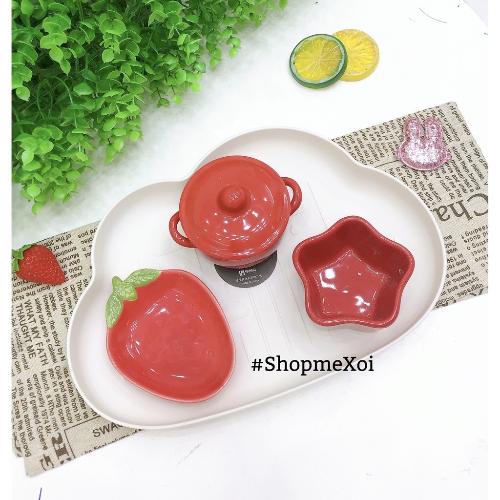 [ Hàng có sẵn ] Set bát sứ cho bé ăn dặm set theo ảnh