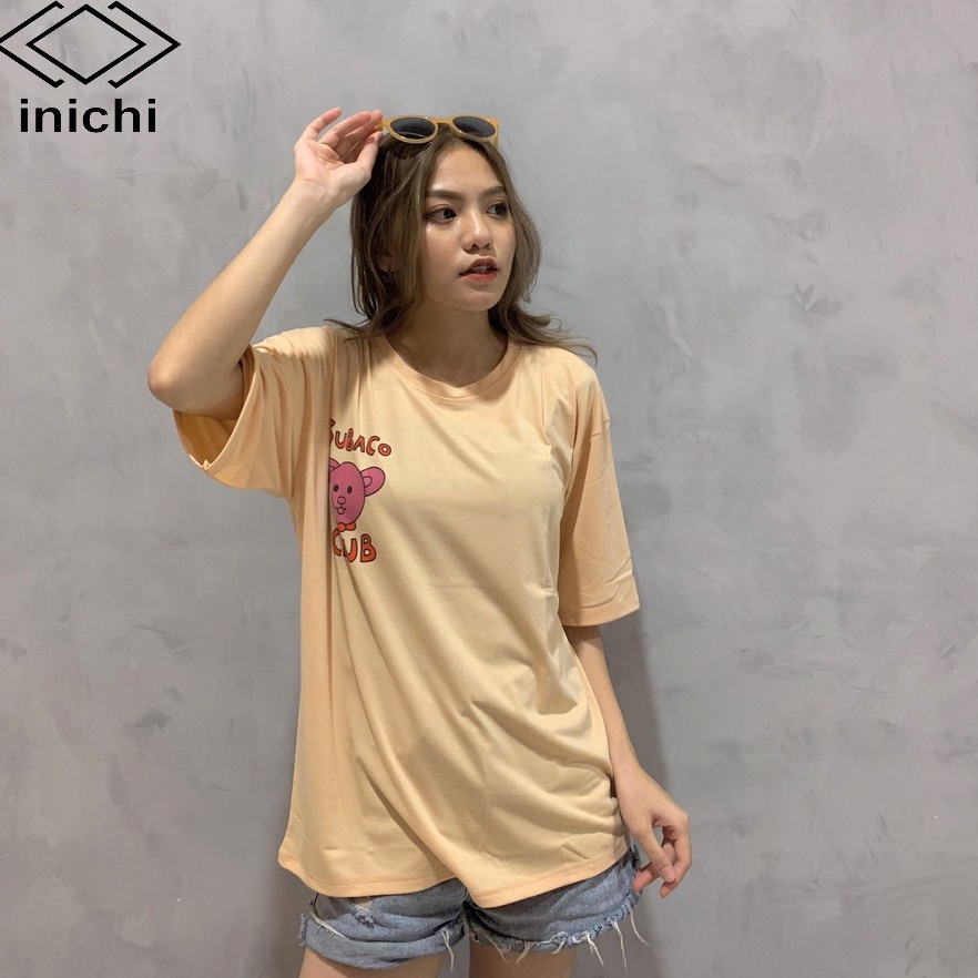 Áo thun tay lỡ INICHI A608 form rộng oversize nam nữ áo phông unisex