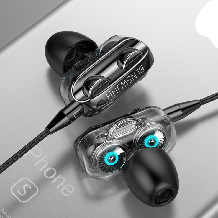 Tai nghe nhét tai điện thoại in ear gaming có dây a4 chính hãng giá rẻ nghe nhạc chống ồn chống nước cho laptop máy tính