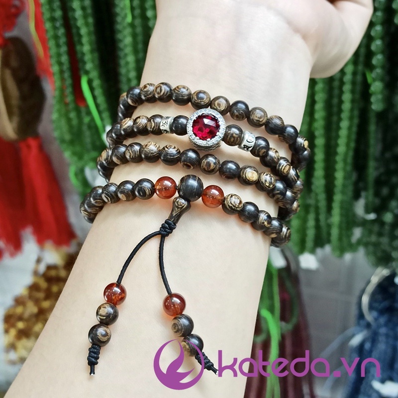 Bộ 2 charm chặn bạc S925 6li mix vong ( PKB3004, PKB3100 )