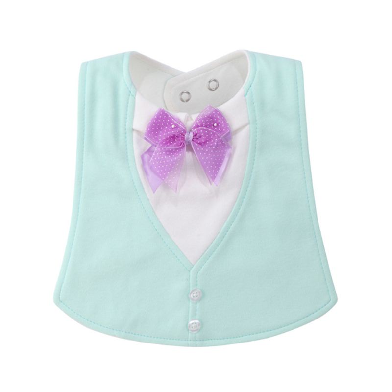 Yếm Ăn Cotton Siêu Thấm Hút Không Gây Dị Ứng Mềm Mại Tiện Dụng Cho Bé