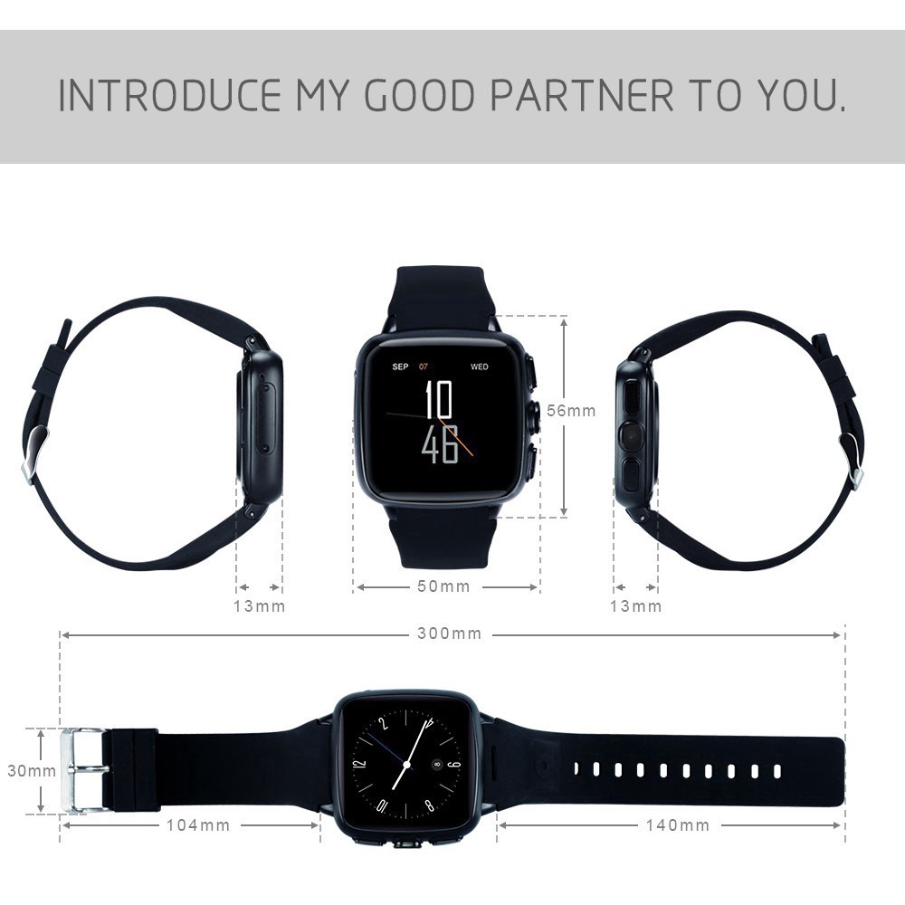 Đồng hồ thông minh HAFU Smartwatch Z01 Android có Wifi, 3G