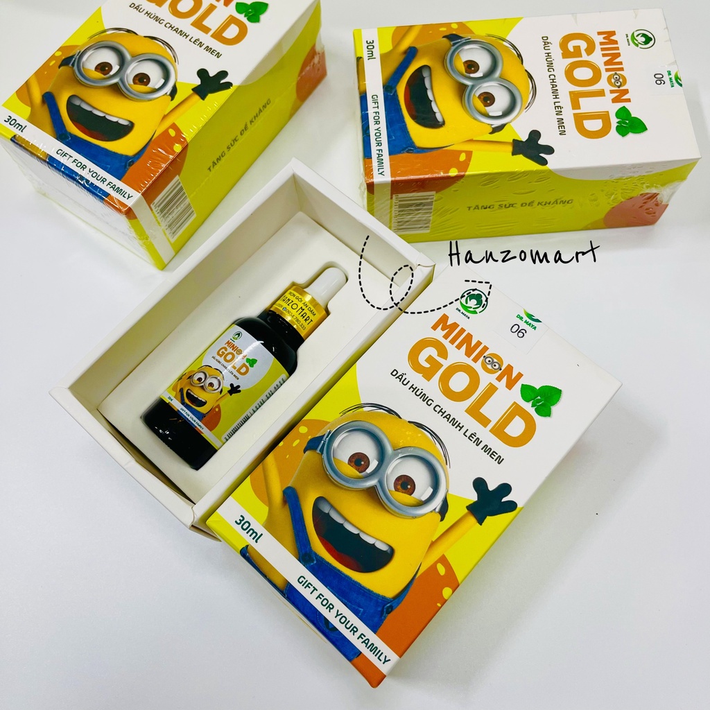 Dầu húng chanh minion gold 30ml