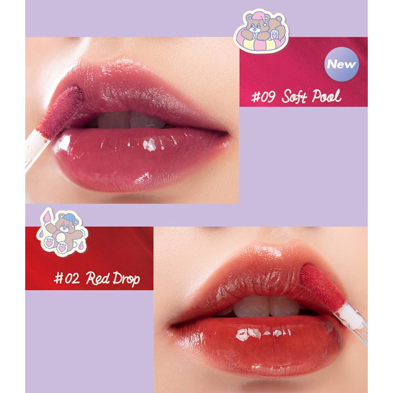 [Rom&amp;nd] [Màu 09] Son tint siêu lì Hàn Quốc Romand Glasting Water Tint - Romand x Neonmoon 4g