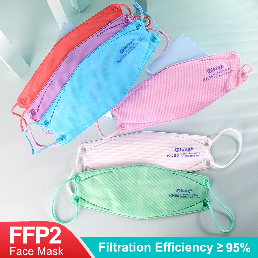 [Hàng mới về] Set 10 Khẩu Trang Ffp2 Kn95 4 Ply Hình Cá Có Thể Tái Sử Dụng Cho Người Lớn | BigBuy360 - bigbuy360.vn