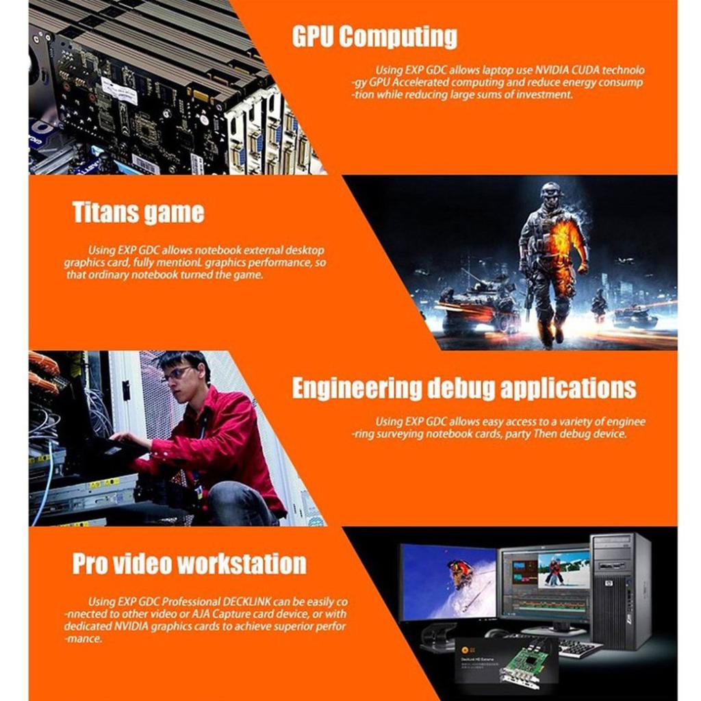 V8.0 EXP GDC Beast Máy tính xách tay Dock Card Video Độc lập Bên ngoài cho Máy tính xách tay