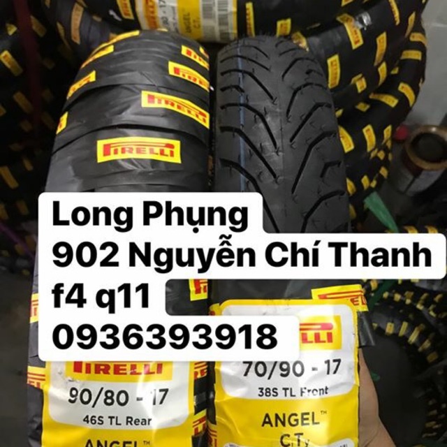 Vỏ xe Pirelli 70/90-17 , 80/90-17 Angel CT , 120/70-17 Pirelli , 130/70-17 Pirelli !