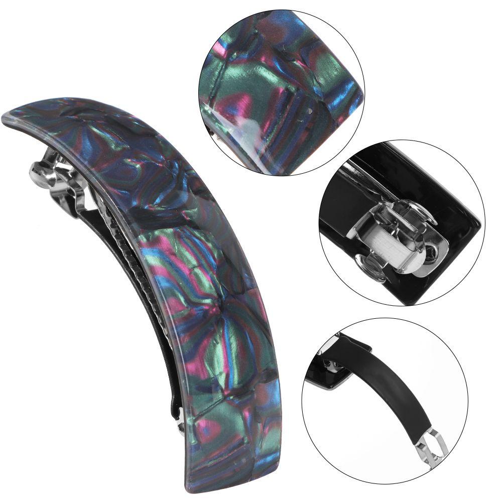 Set 6 Kẹp Tóc Hình Chữ Nhật Cỡ Lớn Phong Cách Pháp Cho Nữ