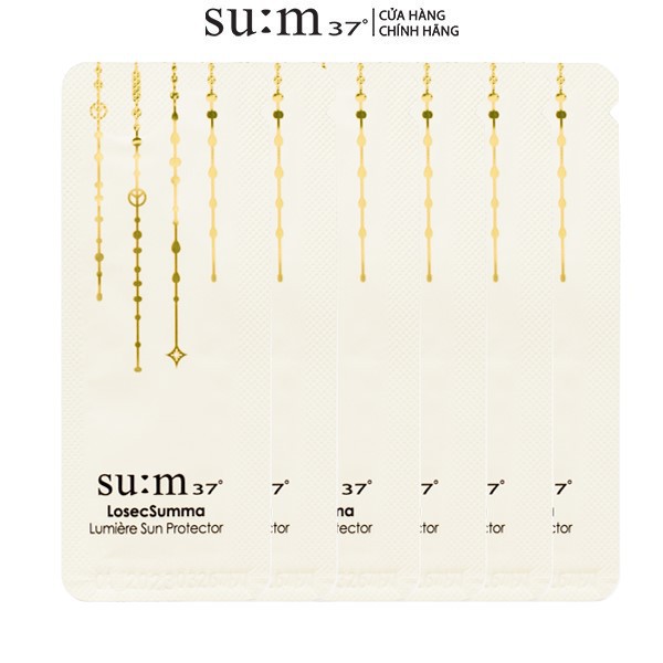 [HB Gift] Bộ 10 gói Chống nắng dưỡng trắng bảo vệ da Su:m37 Losecsumma Lumiere Sun Protect SPF50+ PA++++ 1ml Gimmick