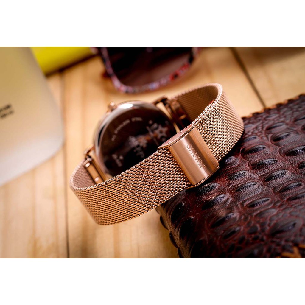 Đồng hồ nữ Julius Star Hàn Quốc JS-022 dây thép thanh lịch