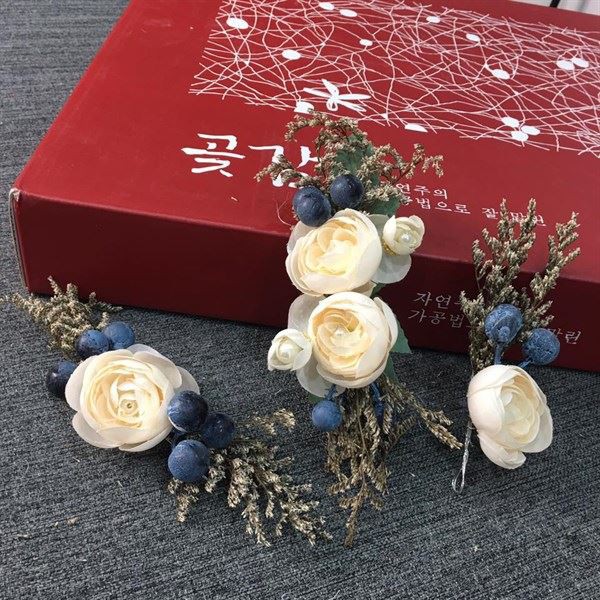 Hoa Cài Tóc Handmade M28(Set) - ảnh thật