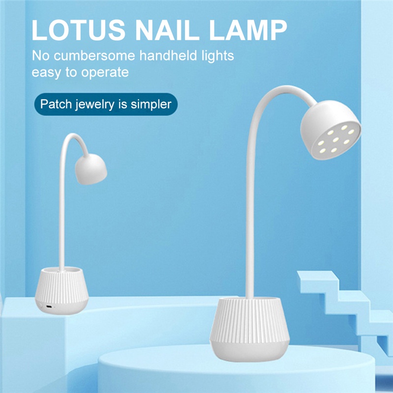 Đèn UV/LED Làm Khô Móng 8 Hạt Nhanh Chóng Có Thể Sạc Lại