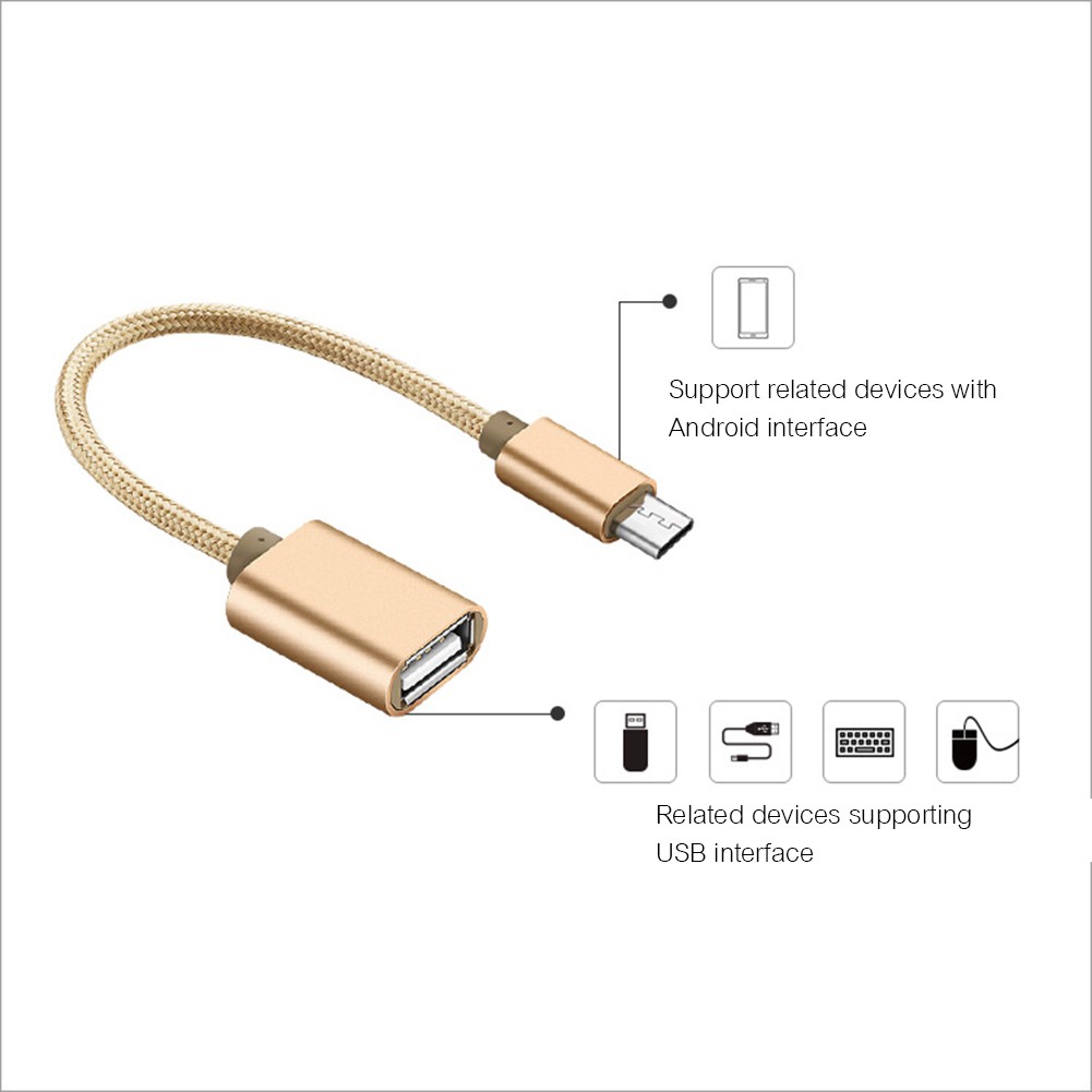 DG Cáp chuyển đổi OTG micro android sang USB đa năng