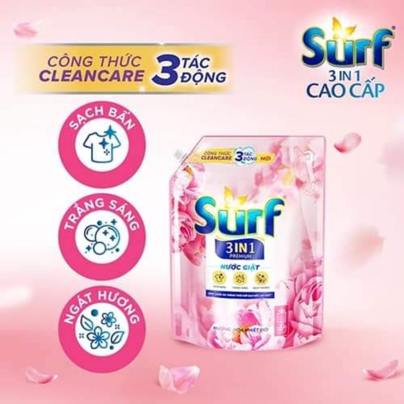 Nước giặt Surf 3 trong 1 [3in1] premium 3.5kg