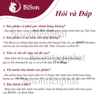 PIN BISON SIÊU TRÂU DUNG LƯỢNG CAO