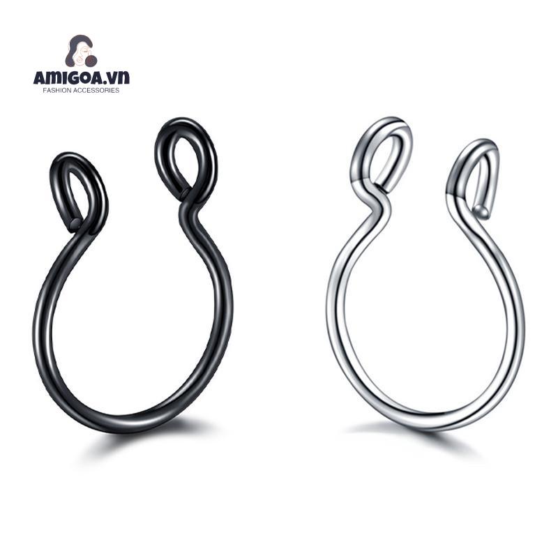 ✨✨KHUYÊN MŨI TRÒNKhuyên Thép Y Tế - Khuyên Mũi Nửa Vòng