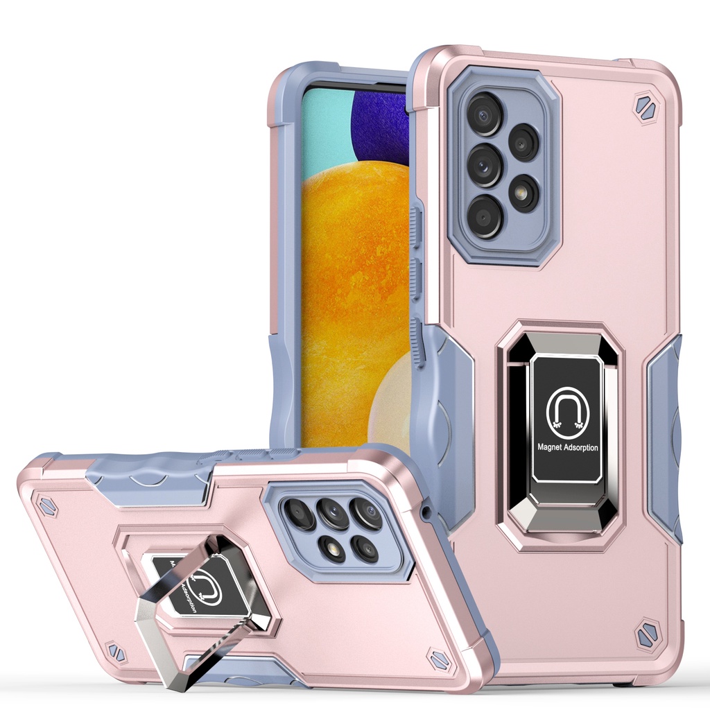 Magnetic Anti Shock Stand Phone Case For Samsung Galaxy A32 4G A33 5G A52 4G 5G A52s 5G A53 5G A73 5G Ring Kickstand Phone Case Cover