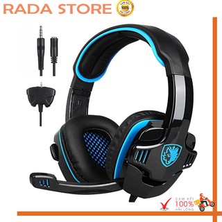 [Hàng chuẩn] Tai nghe gaming chụp tai  SA-708 GT có mic tiện dụng cho PS4 PC Laptop - Thiết kế hiện đại bắt màn hình