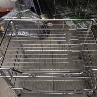 Kệ chén inox 2 tầng (40*60)